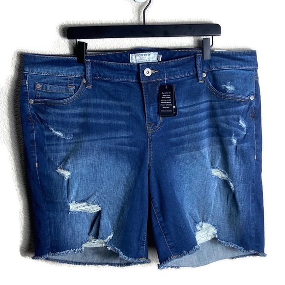 size 20 denim shorts